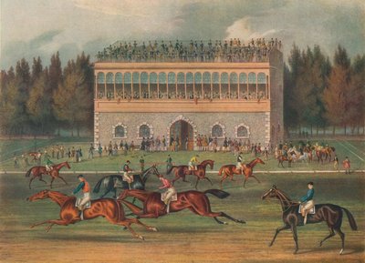 Goodwood Grand Stand. Forbereder til start, 1836. av Richard Gibson Reeve
