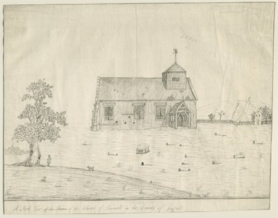 Farvel Church: pennetegning, nd [slutt på 1700-tallet] (tegning) av Richard Greene