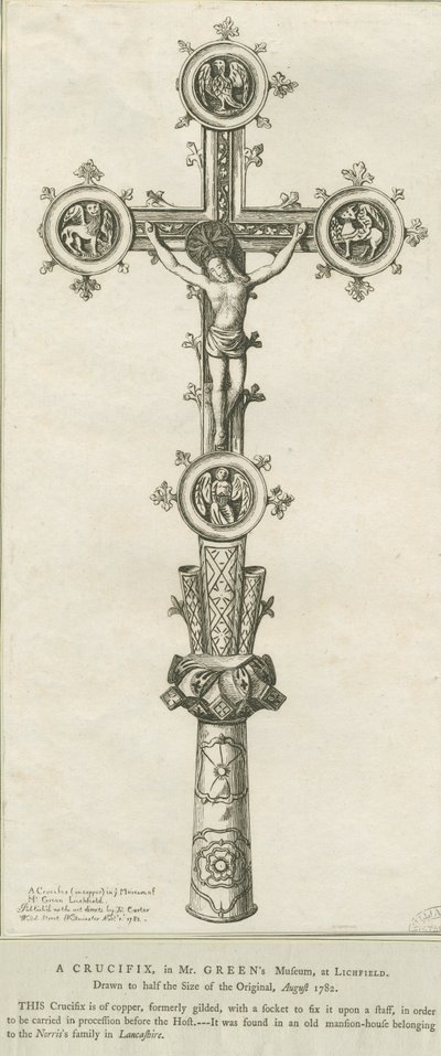 Lichfield - Krusifiks: etsning, august 1782 (trykk) av Richard Greene