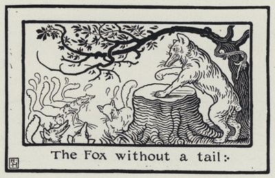 The Fox Without A Tail (gravering) av Richard Heighway