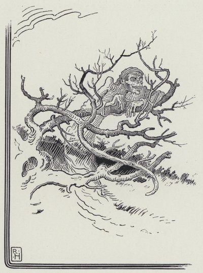 Mannen og døden (gravering) av Richard Heighway