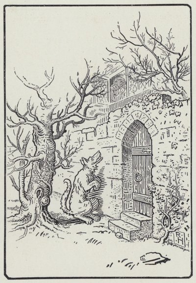 Sykepleieren og ulven (gravering) av Richard Heighway