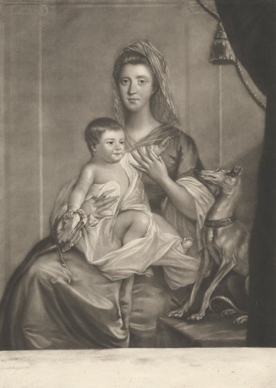 Lady Cathcart og hennes barn av Richard Houston