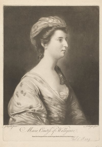 Maria, grevinne Waldegrave av Richard Houston