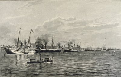 Naval Review i Kiel den 3. september 1890 av Richard Huenten