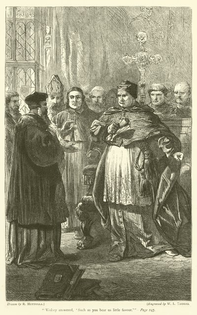Wolsey svarte: Slike som du gir oss liten tjeneste av Richard Huttula