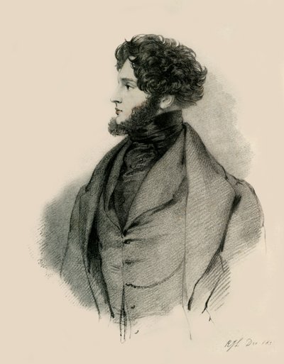 Alfred, grev dOrsay, 1833. av Richard James Lane