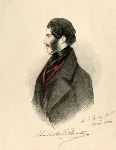 Charles Weld Forester, 1840. av Richard James Lane