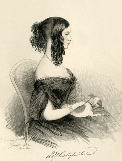 Grevinnen av Chesterfield, 1833. av Richard James Lane