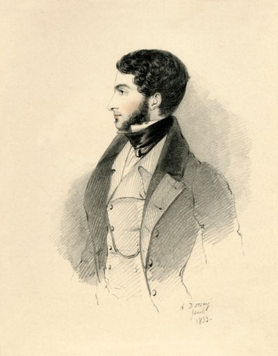 Den ærede George Byng M.P. etterpå Viscount Enfield, 1833. av Richard James Lane