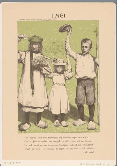 1 mei (original tittel på objekt) av Richard Nicolaüs Roland Holst