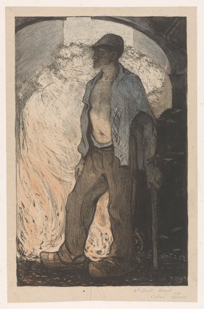 Arbeider ved en brann av Richard Nicolaüs Roland Holst