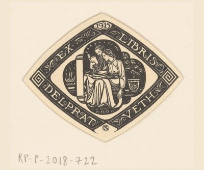 Ex libris av Delprat-Veth av Richard Nicolaüs Roland Holst