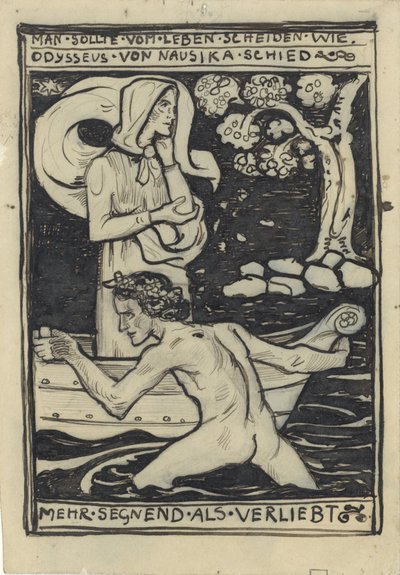 Farvel til Odysseus og Nausikaä av Richard Nicolaüs Roland Holst