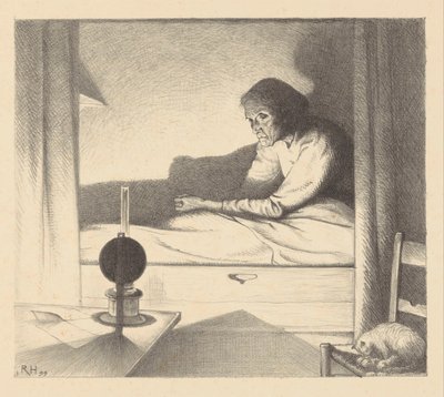 Japke Faber i en seng i nattens stillhet (originaltittel) av Richard Nicolaüs Roland Holst
