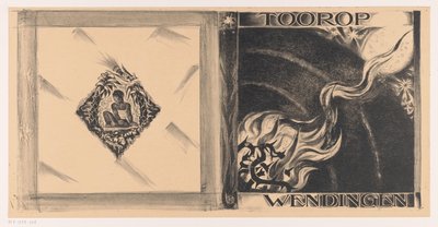 Omslagsdesign for: Wendingen, Toorop nummer, 1928 av Richard Nicolaüs Roland Holst
