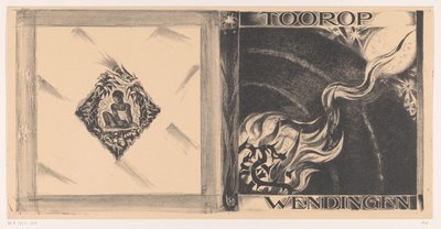 Omslagsdesign for: Wendingen, Toorop nummer, 1928 av Richard Nicolaüs Roland Holst