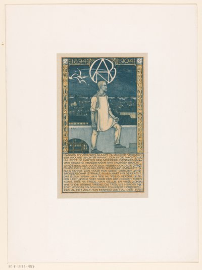 Trykk i anledning tiårsjubileet for General Dutch Diamond Workers