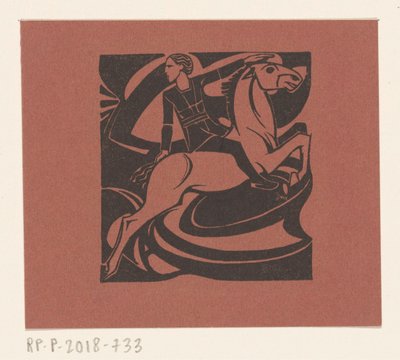 Rytter på en hoppende hest av Richard Nicolaüs Roland Holst