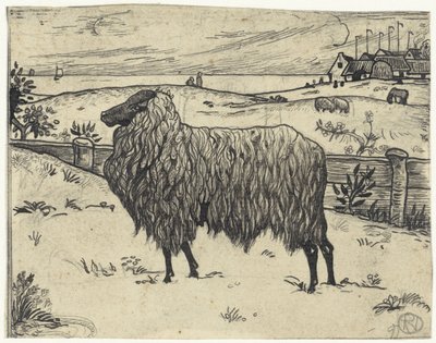 Sauer i et kystlandskap av Richard Nicolaüs Roland Holst