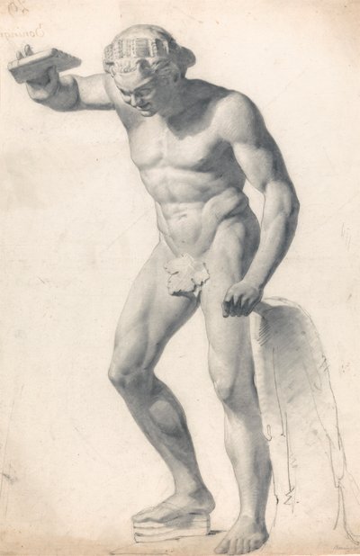 En faun med rør av Richard Parkes Bonington