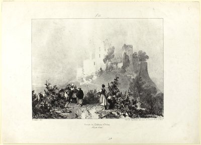 Château d#39;Arlay av Richard Parkes Bonington