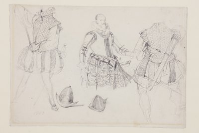 Kostymestudier av Richard Parkes Bonington