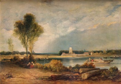 Landskap i Normandie, 1800-tallet 1934 av Richard Parkes Bonington