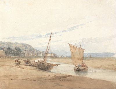 Nær Honfleur av Richard Parkes Bonington