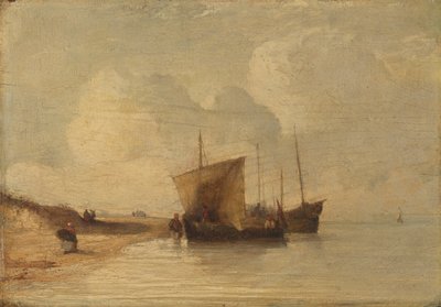 Normandiekysten av Richard Parkes Bonington