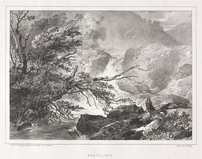 Pittoresk utsikt over Skottland: Brackline av Richard Parkes Bonington