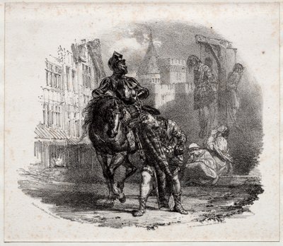 Flukten fra Argyle Castle av Richard Parkes Bonington