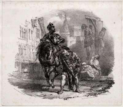 Flukten fra Argyle Castle, 1826. av Richard Parkes Bonington