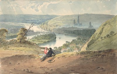 Utsikt over Rouen fra St. Catherine