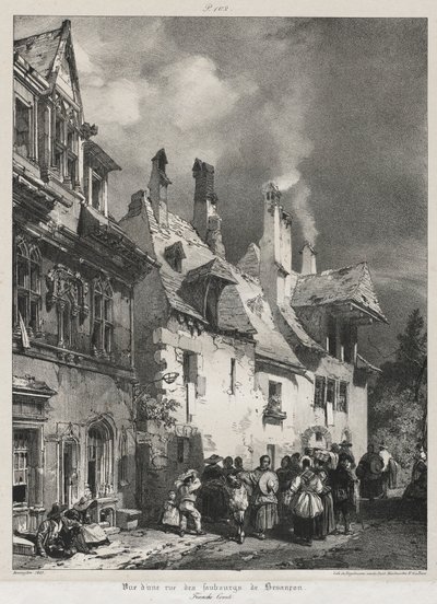 Pittoreske og romantiske reiser i det gamle Frankrike, Franche-Comté..., 1825. av Richard Parkes Bonington