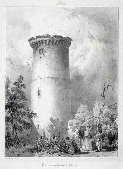 Pittoreske og romantiske reiser i det gamle Frankrike, Normandie..., 1824. av Richard Parkes Bonington