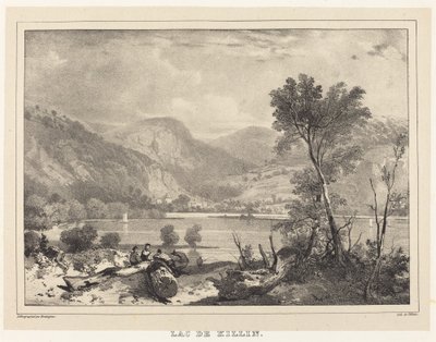 Killin Lake av Richard Parkes Bonington after Francois Alexandre Pernot