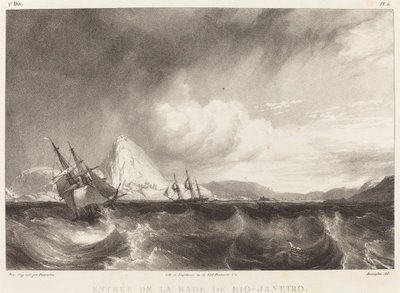 Entree de la rade de Rio-Janeiro av Richard Parkes Bonington after Moritz Rugendas