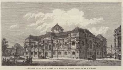 Prisdesign av Royal Academy for a Museum of Natural History av Richard Phene Spiers