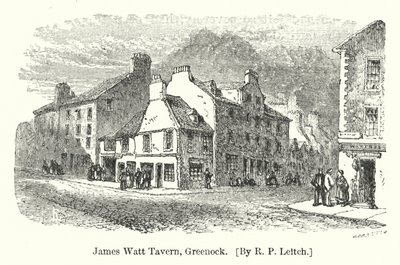 James Watt Tavern, Greenock (gravering) av Richard Principal (after) Leitch