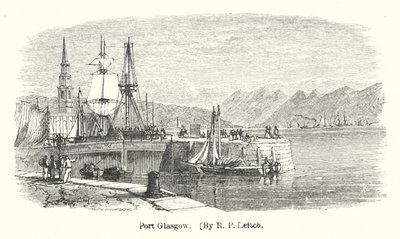Port Glasgow (gravering) av Richard Principal (after) Leitch