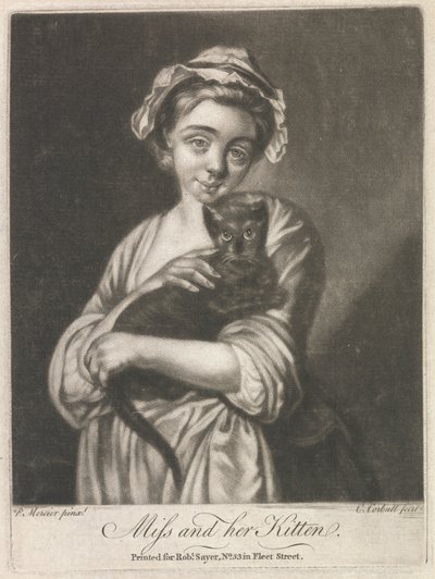 Frøken og kattungen hennes (Rural Life) av Richard Purcell