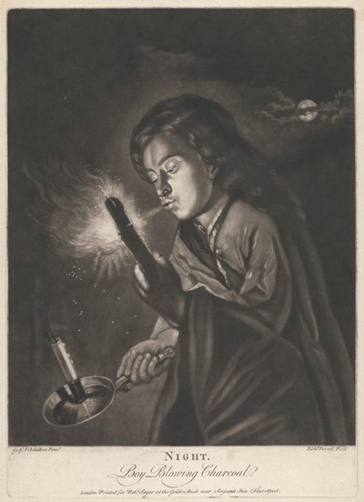 Natt - Gutt blåser kull av Richard Purcell