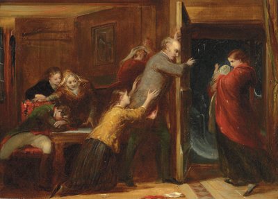 Skisse for "The Outcast", 1851 av Richard Redgrave
