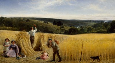 Dalene står også tykke av mais, 1865 av Richard Redgrave
