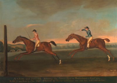Kampen mellom Aaron og føreren ved Maidenhead, august 1754: Aaron vant det andre heatet av Richard Roper