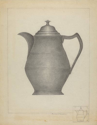 Tinnkanne av Richard Schoene