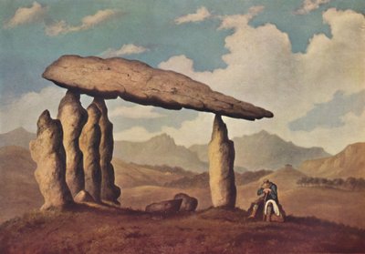 Megalittisk grav ved Pentre Ifan, Pembrokeshire, 1835, 1946 av Richard Tongue