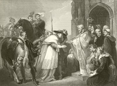Kardinal Wolsey ved Leicester Abbey av Richard Westall