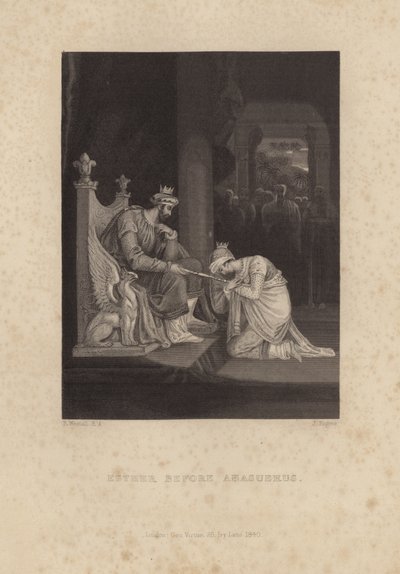 Ester før Ahasverus av Richard Westall